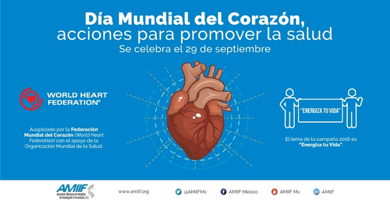 Día Mundial del Corazón, acciones para promover la salud