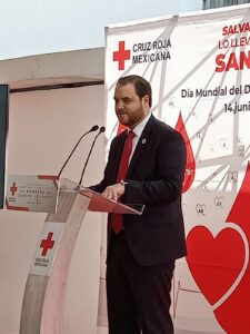 Cruz Roja evento Donación de Sangre José Antonio Monroy